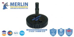 Feeder Drive Gear with shaft S1650 (144mm gear width)