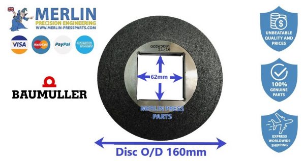 Baumueller brake pad for Heidelberg SM102, CD102, XL105 61.101.2022
